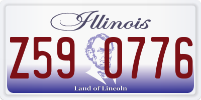 IL license plate Z590776