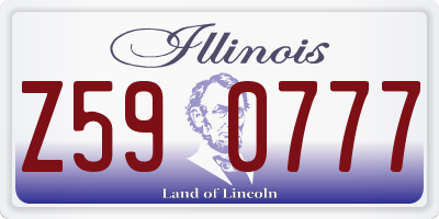 IL license plate Z590777