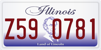 IL license plate Z590781