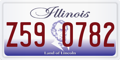 IL license plate Z590782