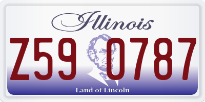 IL license plate Z590787