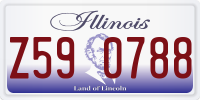 IL license plate Z590788
