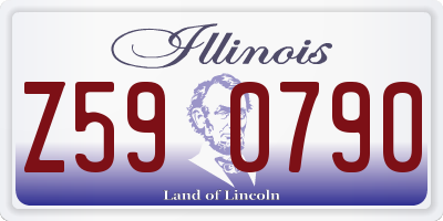 IL license plate Z590790