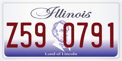 IL license plate Z590791