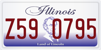 IL license plate Z590795