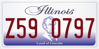 IL license plate Z590797