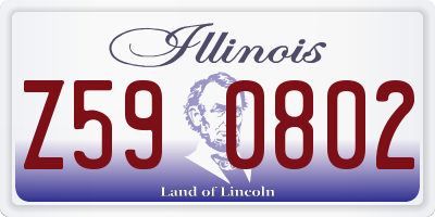 IL license plate Z590802