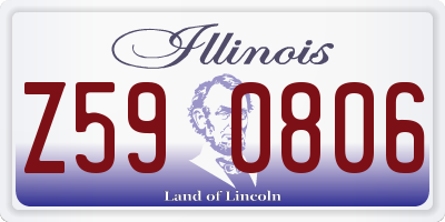 IL license plate Z590806
