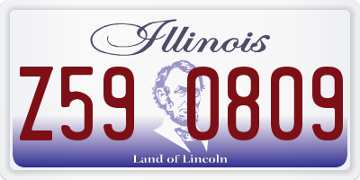 IL license plate Z590809