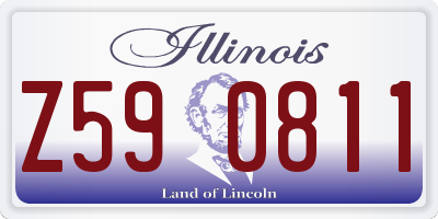 IL license plate Z590811