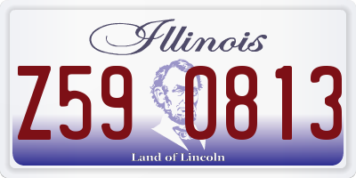 IL license plate Z590813