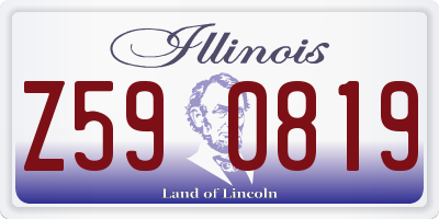 IL license plate Z590819