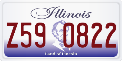 IL license plate Z590822