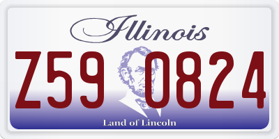 IL license plate Z590824