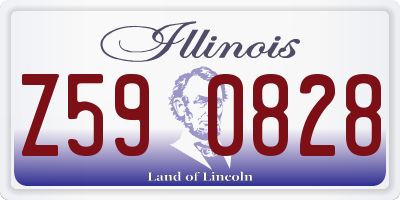 IL license plate Z590828
