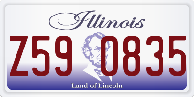 IL license plate Z590835