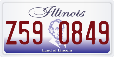 IL license plate Z590849