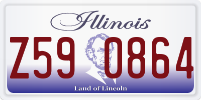 IL license plate Z590864