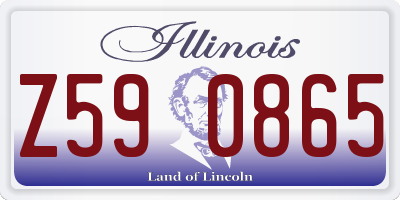 IL license plate Z590865