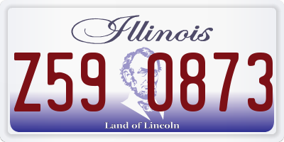IL license plate Z590873