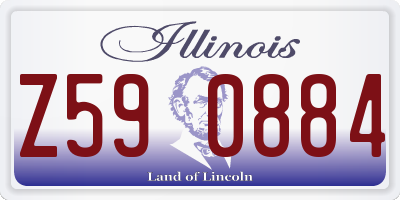 IL license plate Z590884
