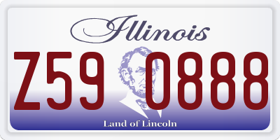 IL license plate Z590888