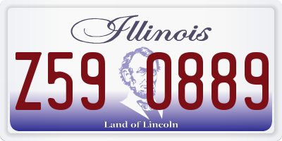 IL license plate Z590889