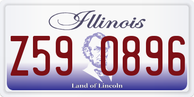 IL license plate Z590896