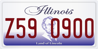 IL license plate Z590900