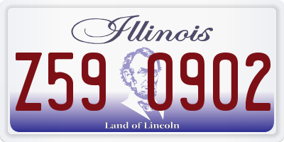 IL license plate Z590902