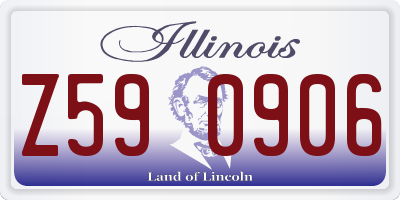 IL license plate Z590906