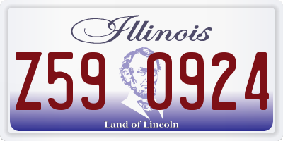 IL license plate Z590924