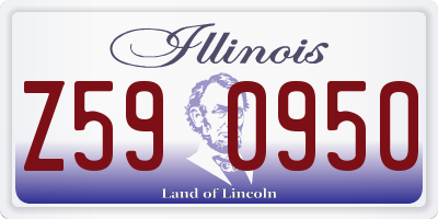 IL license plate Z590950