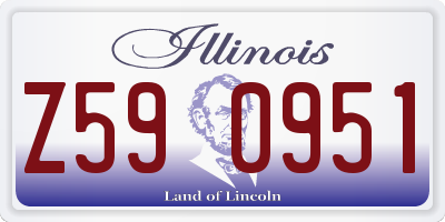 IL license plate Z590951