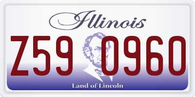 IL license plate Z590960