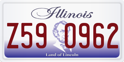 IL license plate Z590962