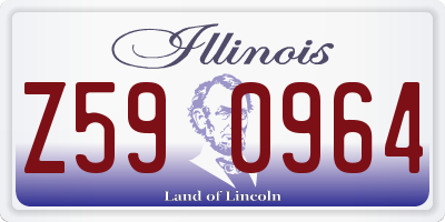 IL license plate Z590964