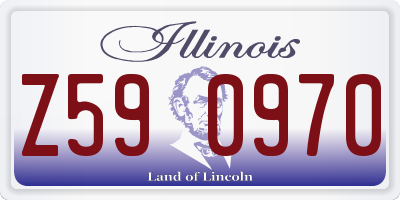 IL license plate Z590970