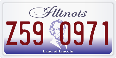 IL license plate Z590971