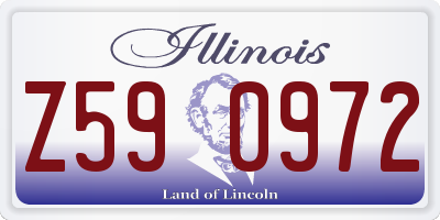 IL license plate Z590972