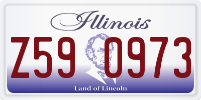 IL license plate Z590973