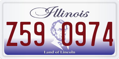IL license plate Z590974