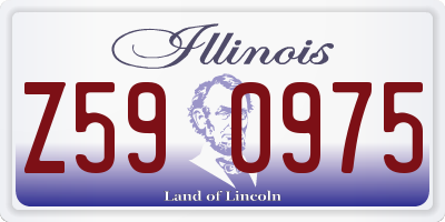 IL license plate Z590975