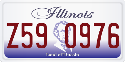 IL license plate Z590976