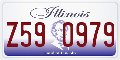IL license plate Z590979