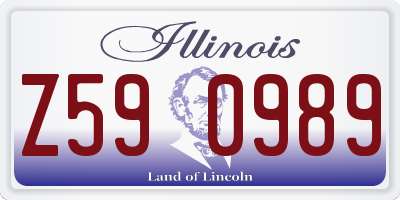 IL license plate Z590989