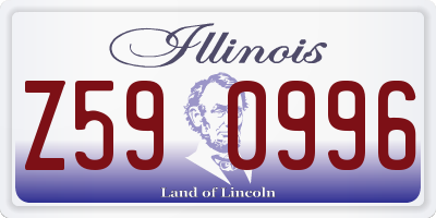 IL license plate Z590996