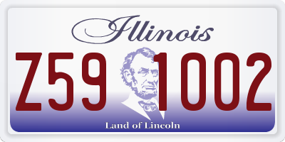 IL license plate Z591002