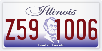 IL license plate Z591006