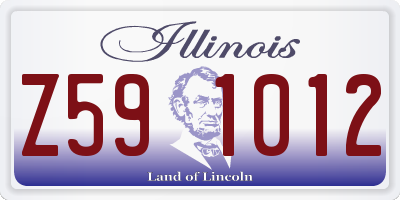 IL license plate Z591012